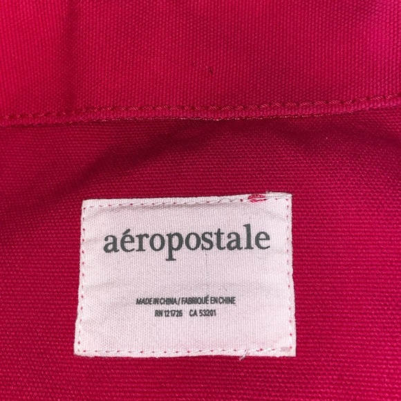 Aeropostale Canvas Tote Bag Fuschia - Picture 5 of 6